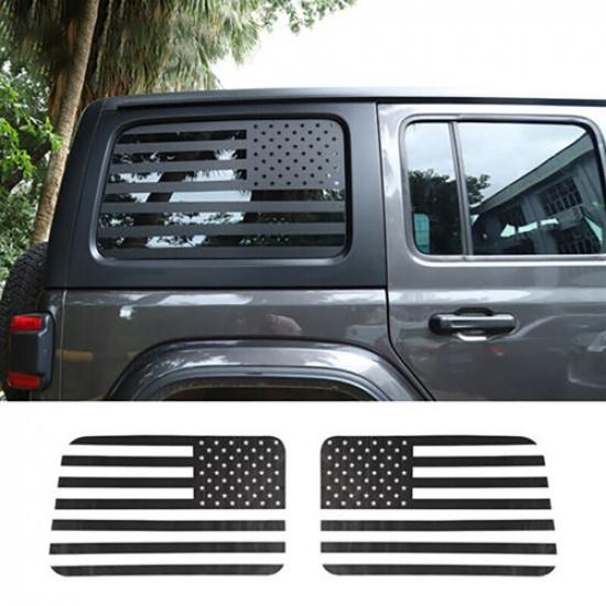 Наклейка на окно и флаг для Jeep Wrangler JL Заднее окно 2018-