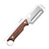 Multi-Functional Vegetable Peeler with Wooden Handle and Bottle Opener Stainless Steel Kitchen Peeler Peeling Tool