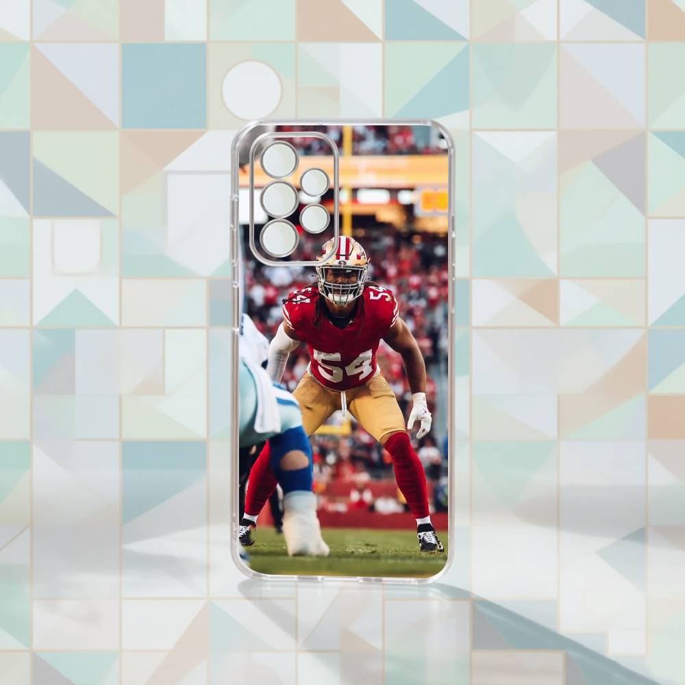 Fred Warner Phone Case For Samsung S25,S24,S21,S22,S23,S30,Ultra,S20,Plus,Fe Transparent Cover