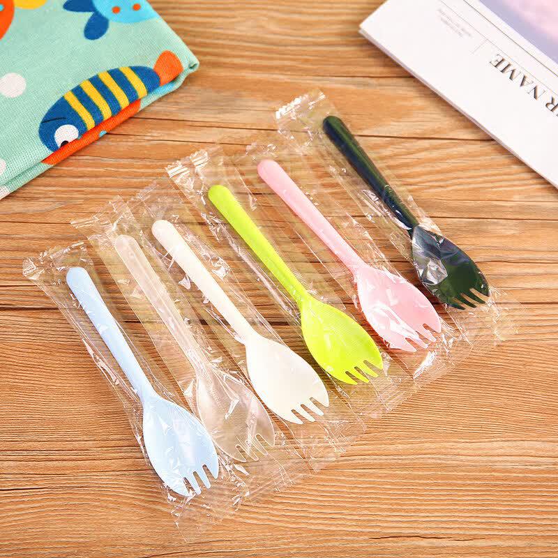 Disposable Plastic Spoon Fork Spork Set