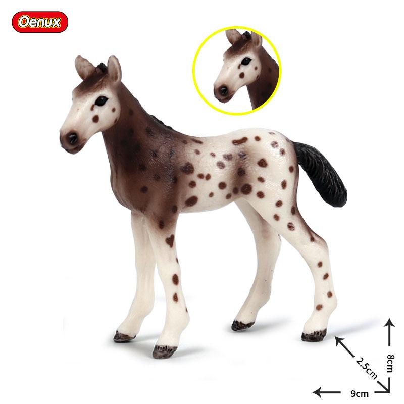 Oenux Farm Animals Simulation Cute Model Action Figure Alpaca Cow Horse Figurines Sheep Goat Miniature Educational Toy For Kid