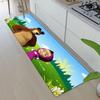 Entrance Front Door Doormat M-Masha And The B-Bears Non-slip Kitchen Rug Living Room Rugs Balcony Bathroom Foot Mat Floor Mats