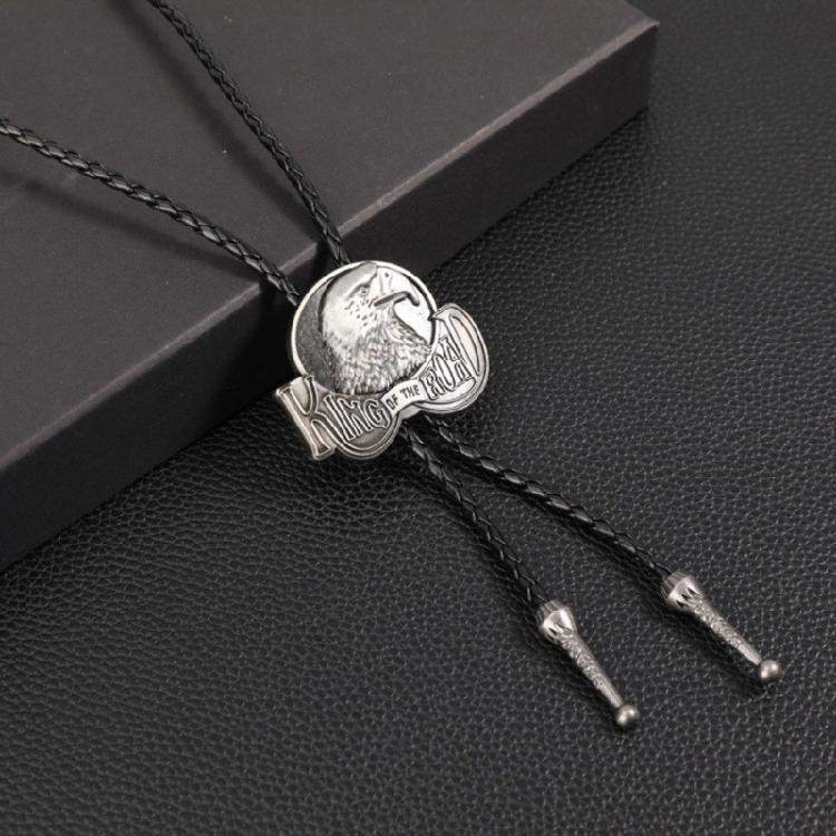 Cravatta da Uomo Personalità Stili Originali Cravatte Bolo Occidentali Cravatta con Ciondolo in Pelle per Abbigliamento Sportivo e Casual