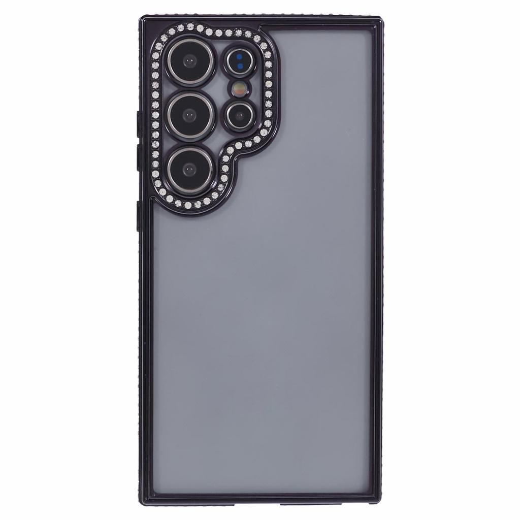 For Samsung Galaxy S22 Ultra 5G Case Bling Rhinestones Soft TPU Phone Cover