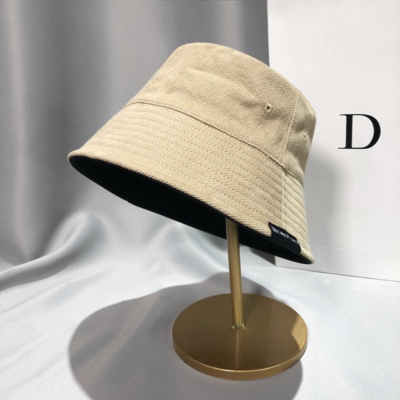 

Solid Color Bucket Hat Double Side Wear Fisherman Hat For Men Women Fashion Street Headwear Bonnet Cotton Foldable Sun Visors one size