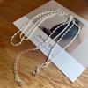 New S925 Sterling Silver Double Layer Choker Rice Ball Chain Type Necklace Simple Women's Wedding Gift Boutique Fine Accessory