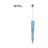 YOKIVE 30-Pack Bead Pens with Plastic Beads, Ballpoint Pens for Women Men Gifts, DIY Crafts, Decorations, Office Supplies (Dark Blue), Versatile for