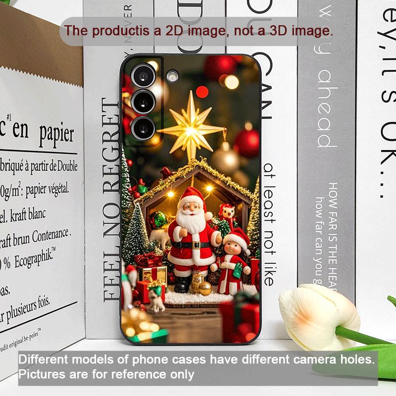 Cartoon-Weihnachtsmann-Handyhülle für Samsung Galaxy A56 A42 A14 A55 A16 A54 A36 A53 A52 A51 A06 A04 5G Weiche Hülle