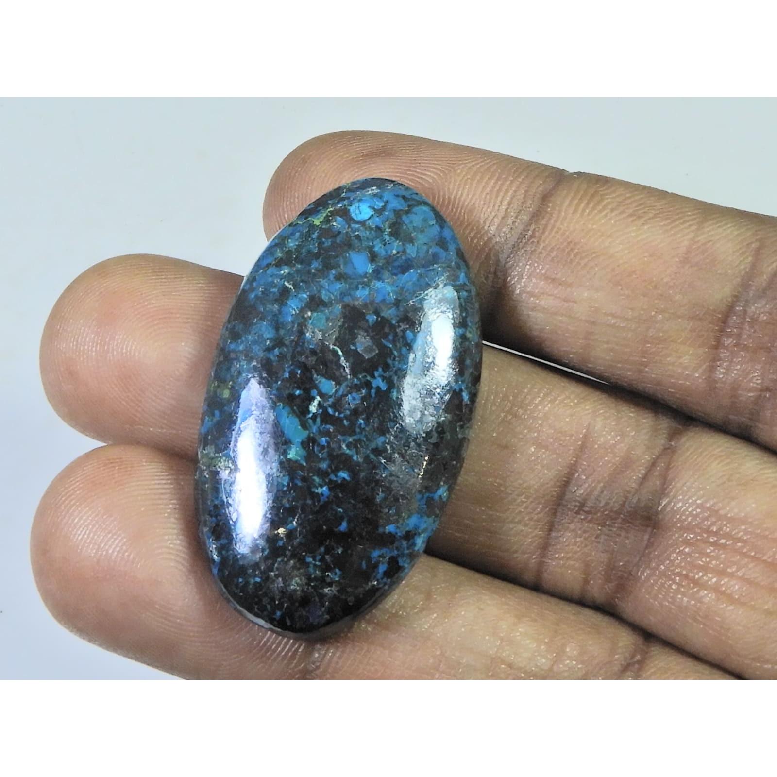 38X21X06 MM Natural Shattuckite Oval Cabochon Loose Designer Gemstone 87Cts. D-300