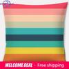 Retro Rainbow Geometric Color Series Pillow Cover Gift Home Office Decoration Bedroom Sofa Car Cushion