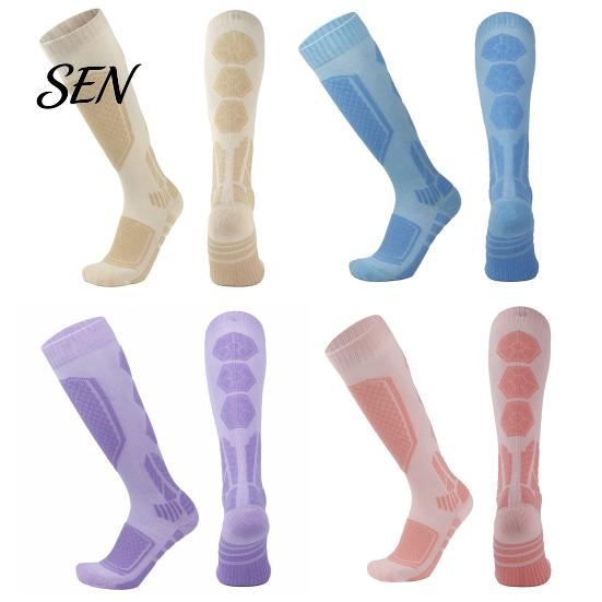 Thermal Snow Socks for Outdoor Activities Cotton Ski Women, Compression Snowboard Socks, Thickened Warm Winter Sports Breathable Anti-Slip Skiing and