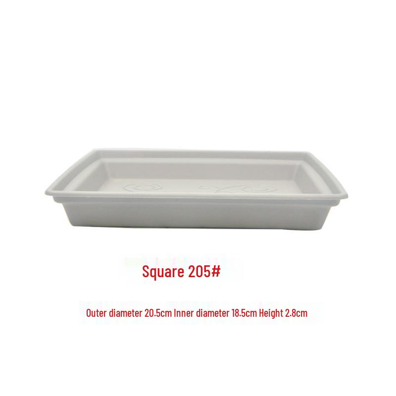 Sun-Resistant Resin Succulent Pot Tray - Deep Round Water Storage Plastic Base