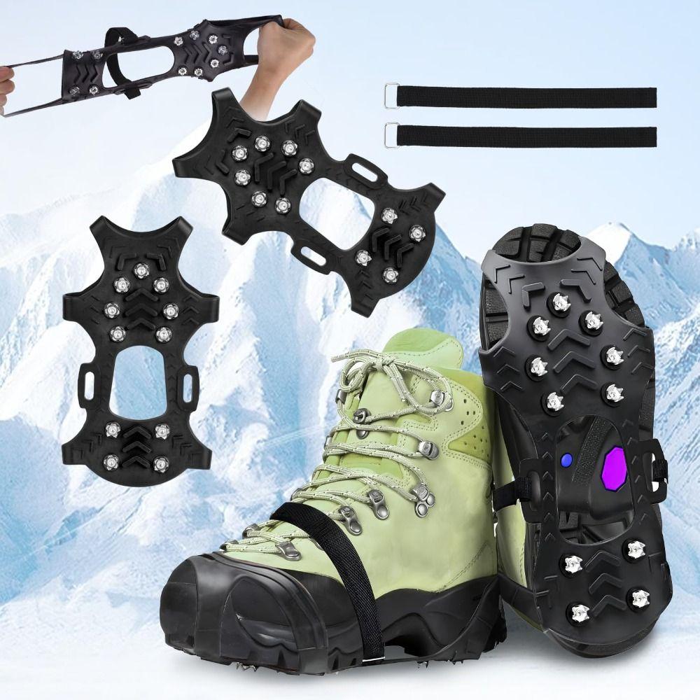 Steigeisen mit 11 Spikes, rutschfeste Eisstollen, neue Gripper-Schneespikes, Schuhzubehör
