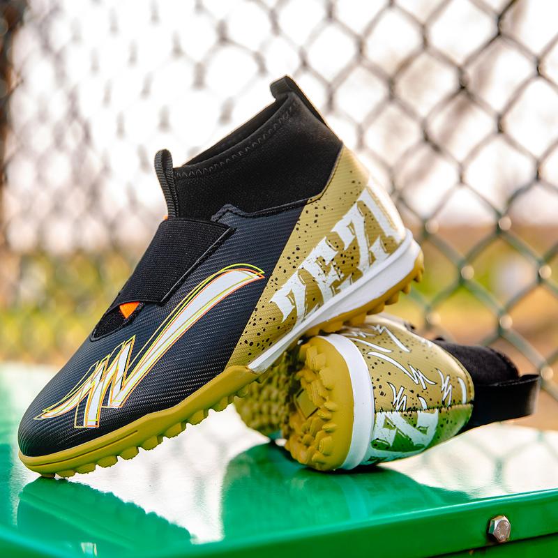 Kids Firm Ground Soccer Cleats, Boys & Girls Athletic Outdoor Tf Football Shoes, Children'S Lightweight Football Training Shoes