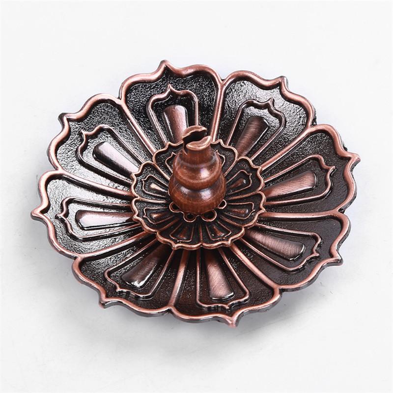 

1 компл., курильница из сплава, основание лотоса, вилка, маленький держатель для ароматической палочки, декор для дома и офиса, классическая катушка, аромакурильница A