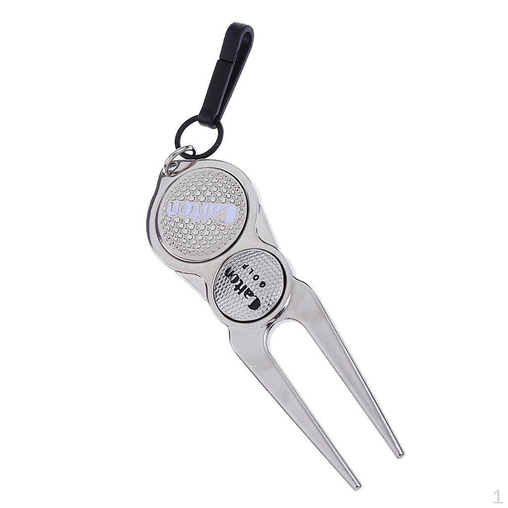 

Golf Tool with Marker Pitch Mark Quality Alloy - Lightweight and Portable