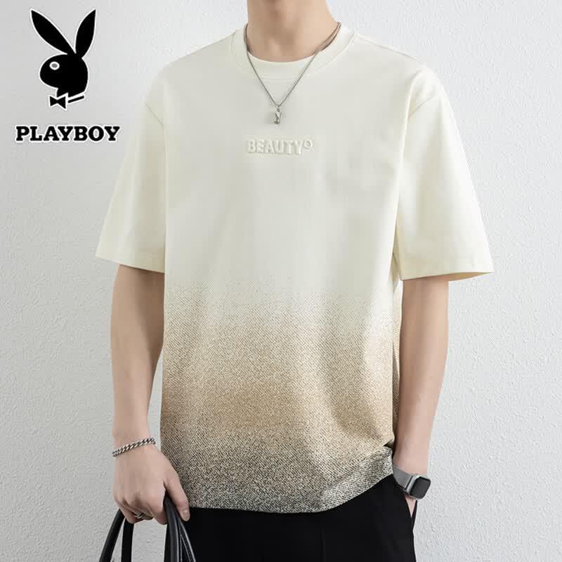 PLAYBOY Men s Gradient Short Sleeve T-Shirt 8XL