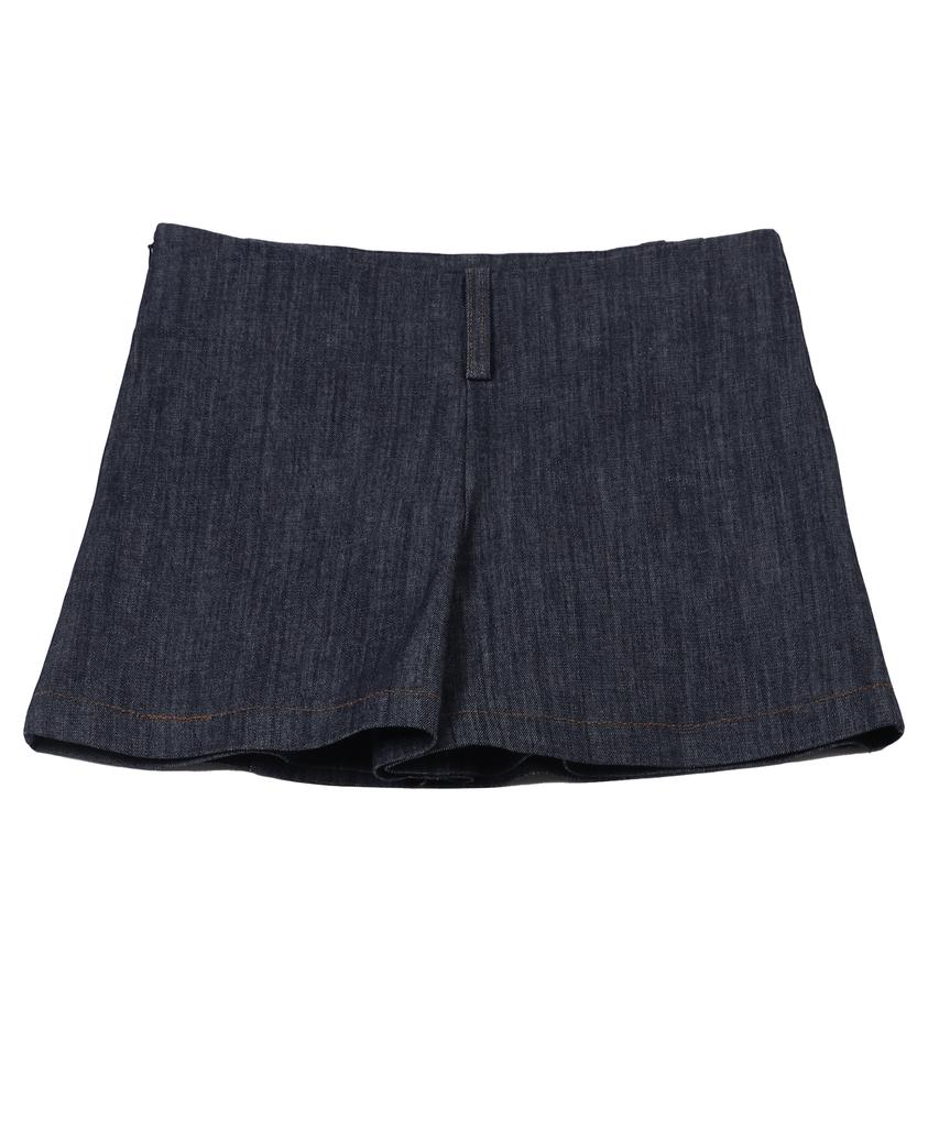 KATHARSIS Daily Denim Low-Rise Pants Skirt Dark Blue One Size