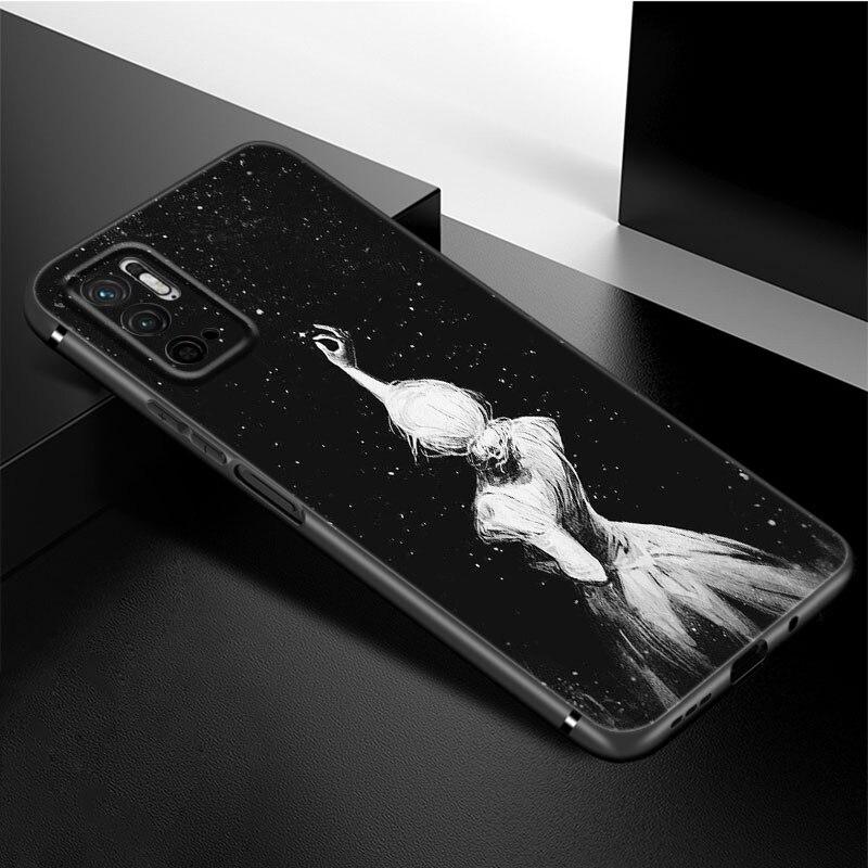 Ballerina Girl Phone Case For Xiaomi Redmi Note 10 9 Pro Max 10S 10T 9A 9C 9S 9T 8A 8T 8 7 Pro Soft TPU Black Cover