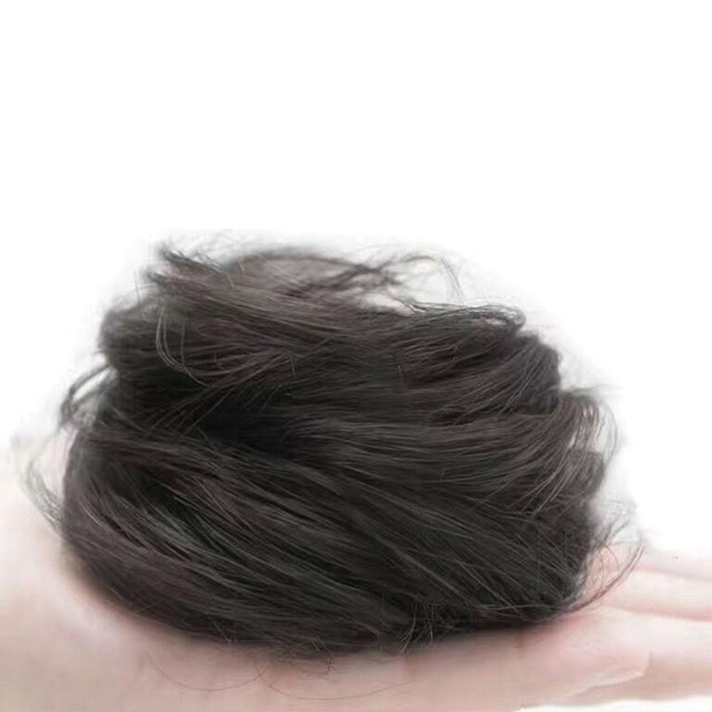 Fluffy Invisible Seamless Bun High Temperature Silk Hair Decoration New Hair Tie  Girls