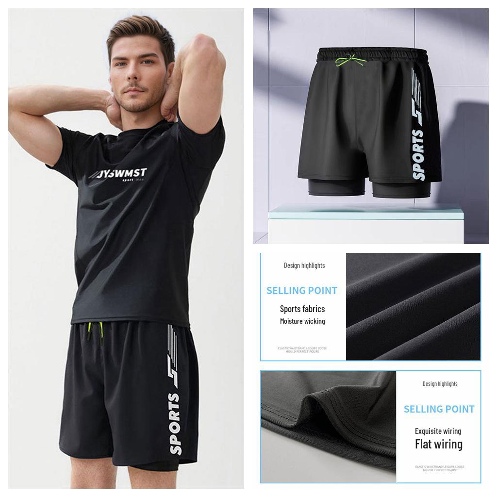 Pánské rychleschnoucí dvouvstvové plavky s vysoce elastickým pasem a podšívkou proti rozpakům