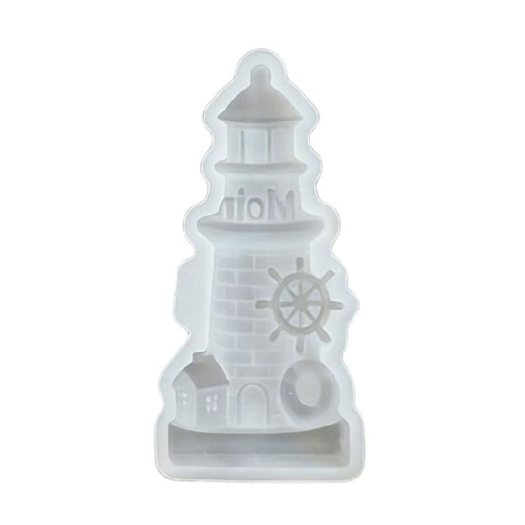Creative 3D Lighthouse Silicone Molds Easy Demolding For Making Candle Concrete Ornament Gypsum Sculpture Resin Casting