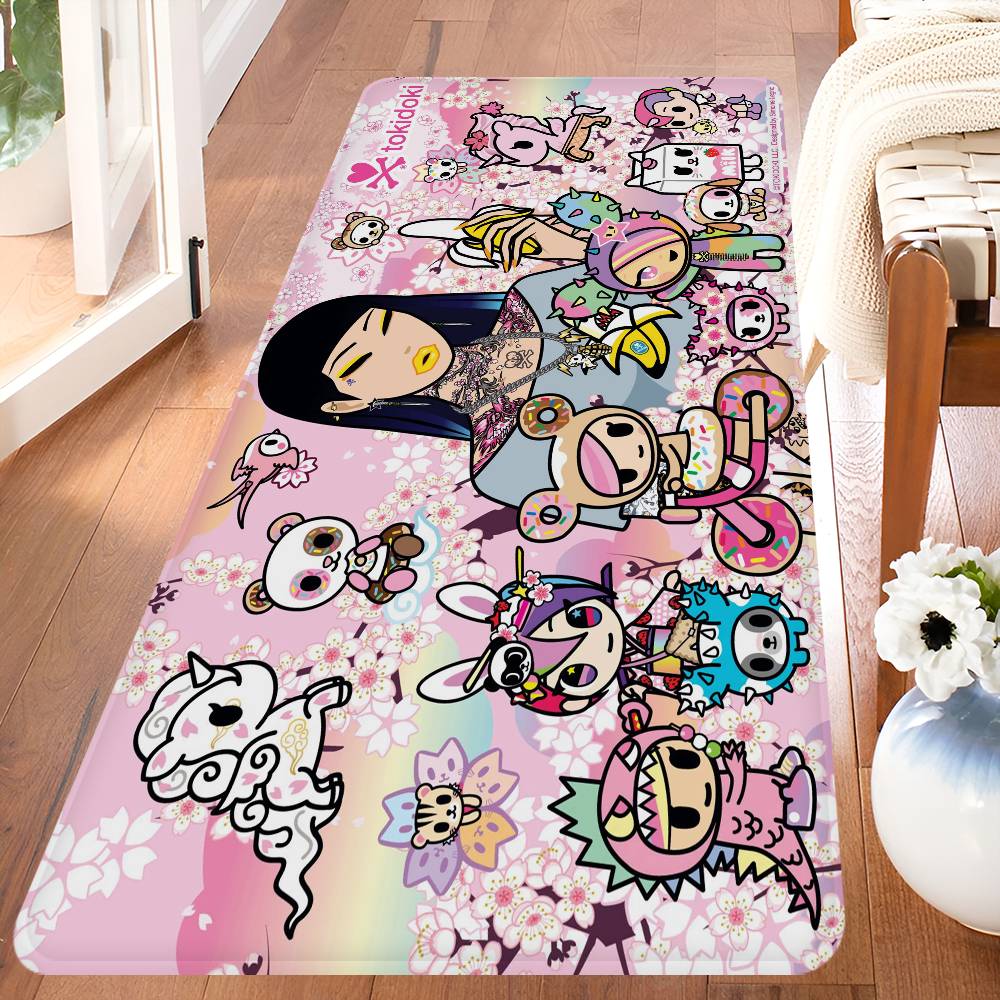 Cartoon T-Tokidoki Kitchen Mat Kids Room Bedroom Decoration Balcony Anti-Slip Doormat Living Room Alfombra