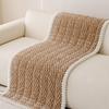 Sofa Cushion Cover Thickened Plush Couch Covers Pet Friendly Soft Slipcover Protector for Living Room Bedroom