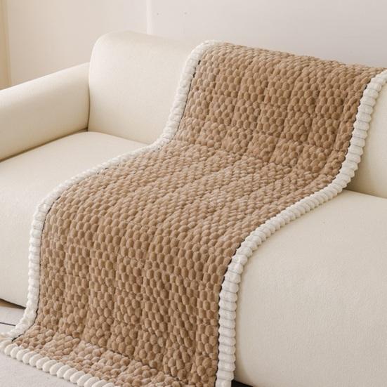 Sofa Cushion Cover Thickened Plush Couch Covers Pet Friendly Soft Slipcover Protector for Living Room Bedroom