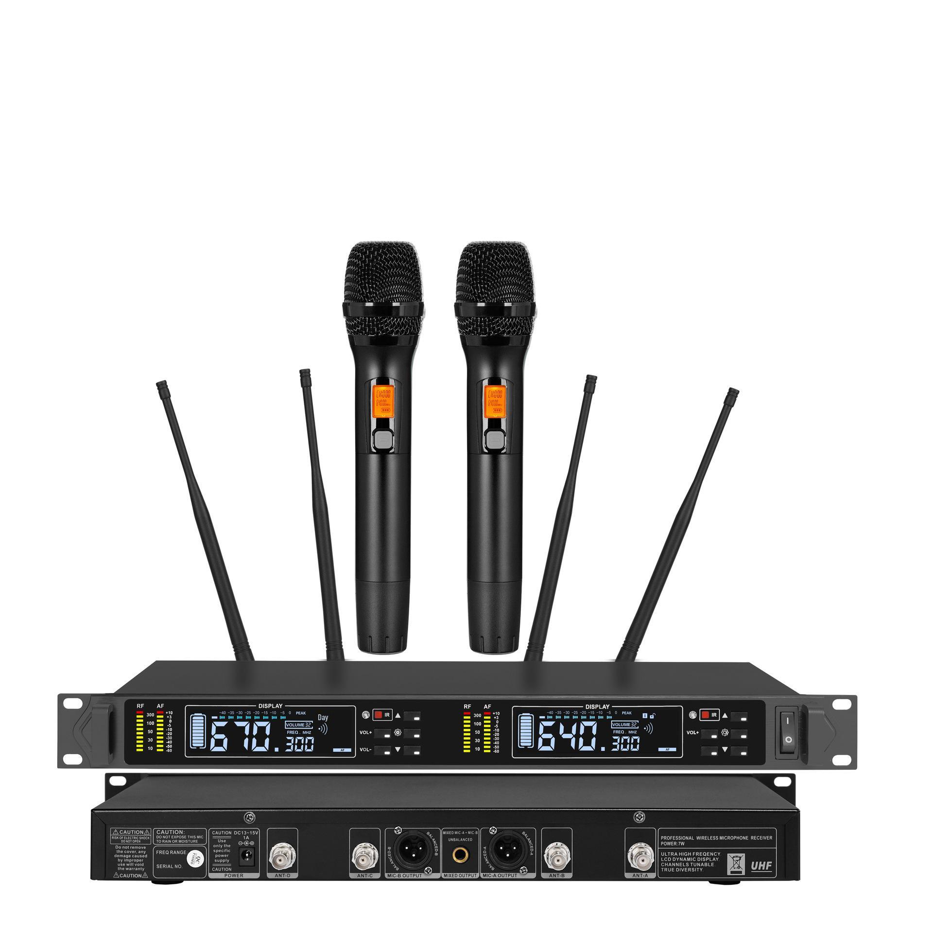 

Dual Wireless Splitter Microphone System In Stock EU Plug