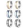Fashion Punk Huggies Earrings for Men, Silver Color Stainless Steel Small Hoop Earring, Hypoallergenic Piercing Jewelry