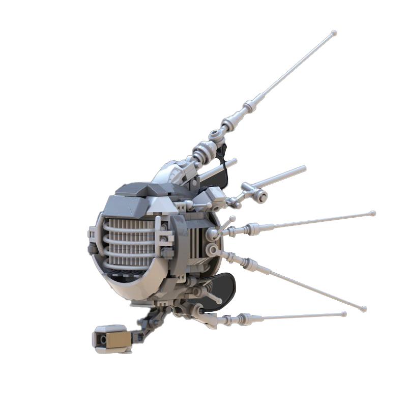 Buildmoc Classic Game Animation Character Radiation Advanced Technical Eyeball Robot Building Block Toy Children’s