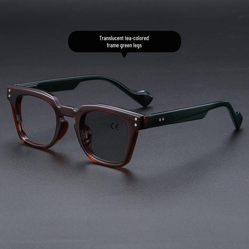 Unisex Japanese Multifocal Photochromic Blue Light Blocking Reading Glasses for Distance and Close-Up, Flat Lens, Senior-Friendly.