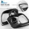 Real Hard Carbon Fiber Sticker For Abarth 595 695 2017 2018 2019 2020 2025 2025 2025 2025 LHD RHD Car Front Fog Lamp Cover 1Pair