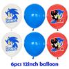 Balloon Cartoon Blue Pink Dog Cake Topper Birthday Decoration Party