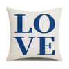 Simple Household Items Letter Geometric Print Square Pillowcase Car Cushion Sofa Pillowcase