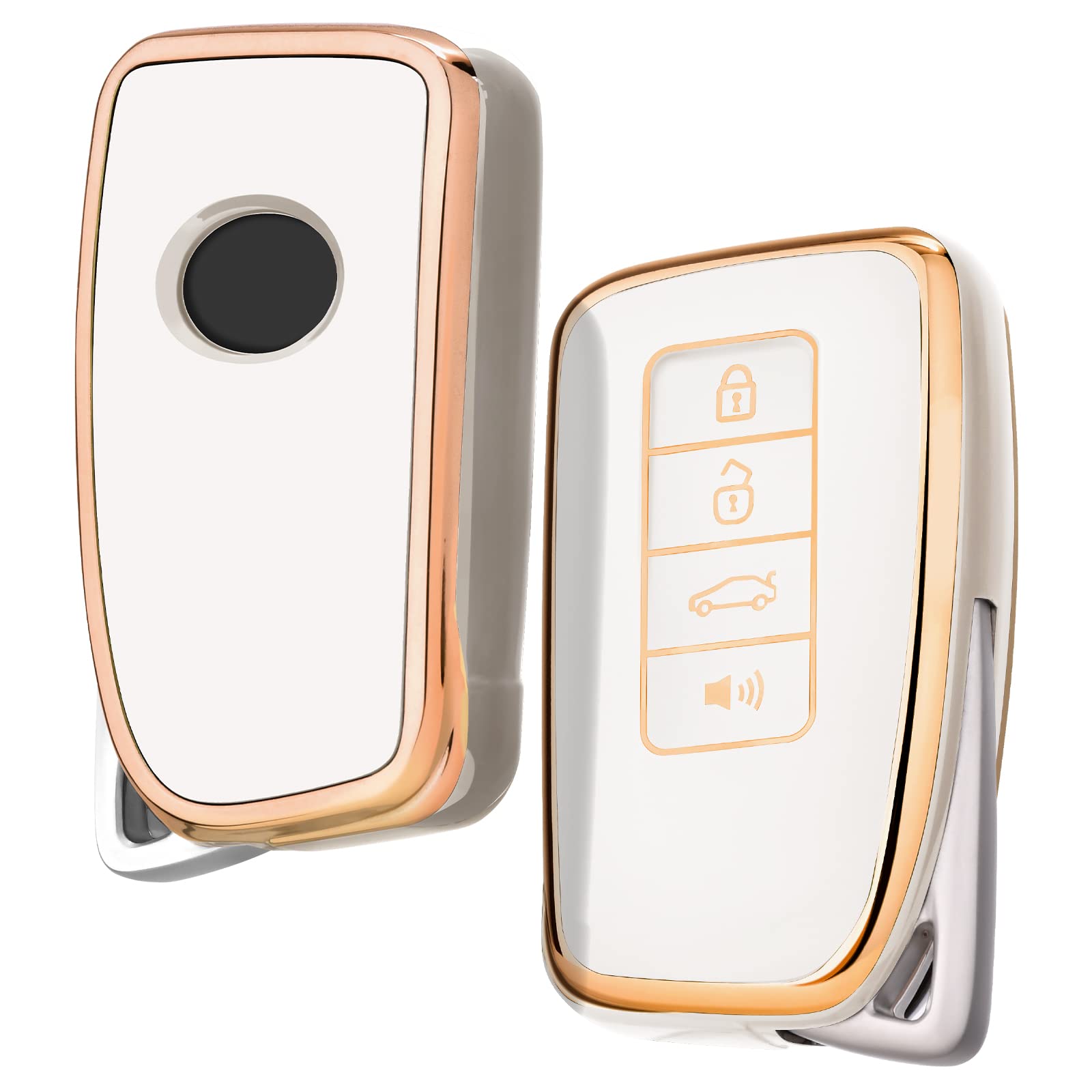 

[OATSBASF] Lexus Key Case, LEXUS Smart Key Case, TPU Material, Lightweight, Full Protection, Compatible S белый