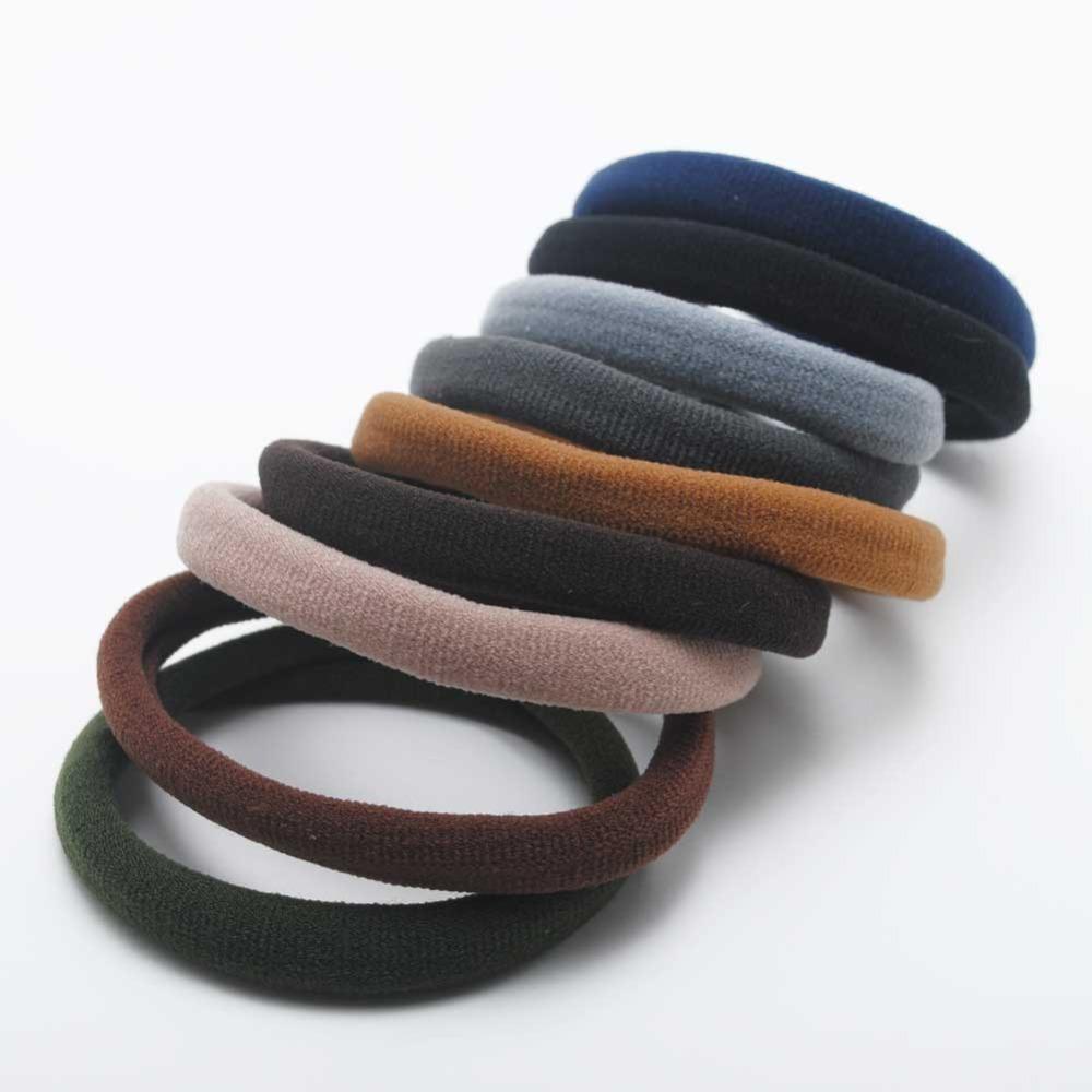 12Pieces Women Elastic Hair Bands Seamless Tie Big Hair Scrunchies Heavy Hair Gum Hair Accessories Birthday Gift Hair Holder