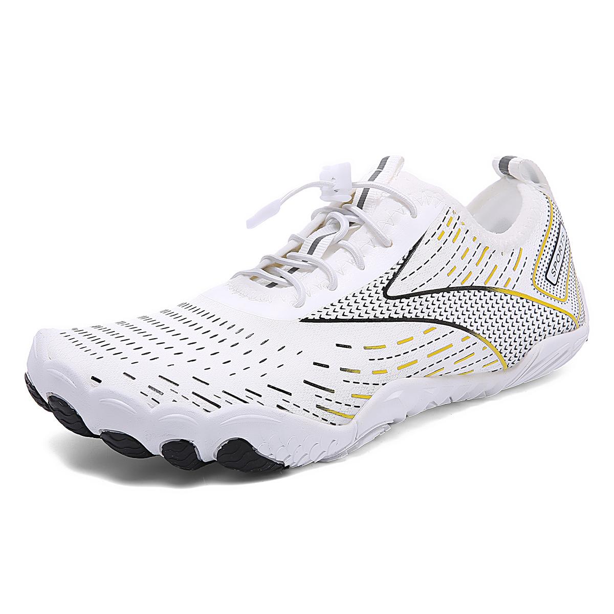 

Женская и мужская обувь для плавания на пляже, босиком, Five Fingers, плавание, серфинг, акваобувь, красочные тапочки для рек и моря, женские кроссовки 41 белый