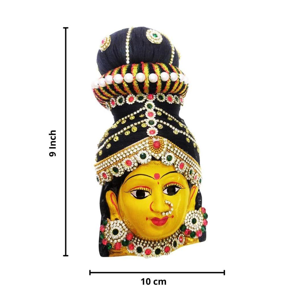 Ammavari Face - Decorative Ammavari Face with Hair