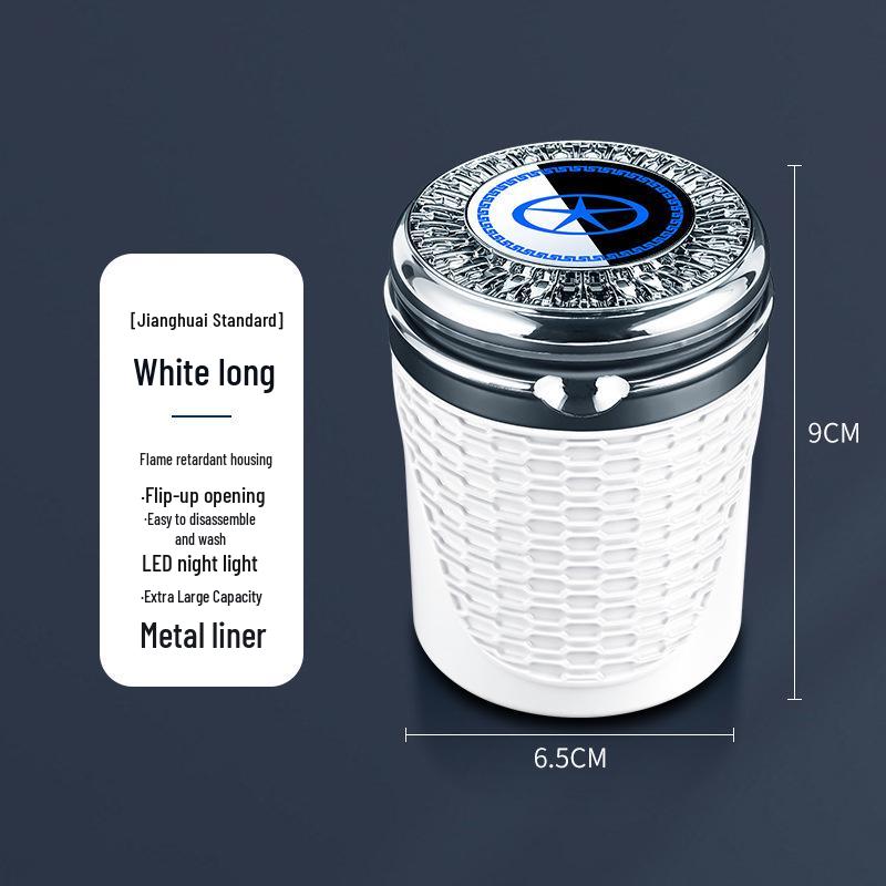 Flame-Retardant Metal Ashtray with Lid for JAC Refine and Yue A60/M5 Models