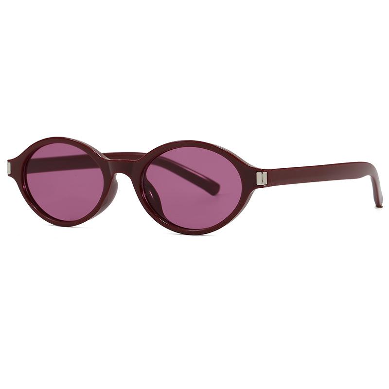 Retro Oval Fashion Sunglasses - European & American Style, Daily Wear