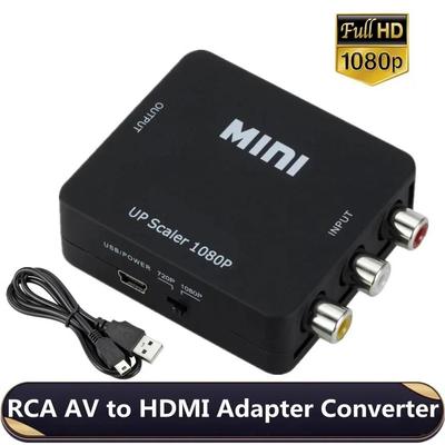 Mini AV zu HDMI Adapter RCA zu HDMI-kompatibel Konverter HD 1080P 1920*1080 AV2HDMI Unterstützung NTSC PAL ausgang AV Zu HDMI