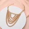 European and American Multi-layer Fringed Personalized Anklet Female Hip Hop Punk Style Shoe Chain Accessories