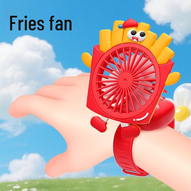 2026 Cartoon Hamburger USB Rechargeable Fan - Creative Summer Cool Design with Large Wind Power Custom/Wholesale/Cross-border