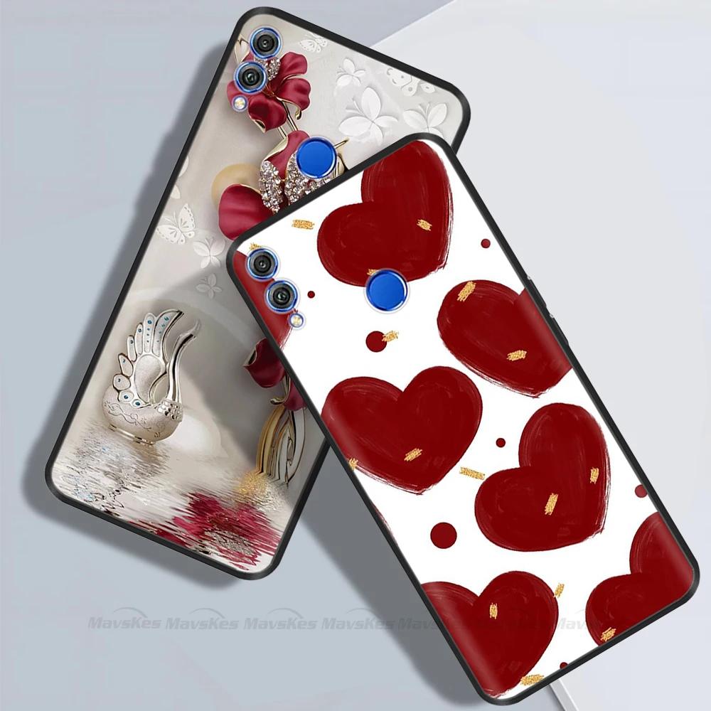 For Honor 8X Case Soft Liquid Silicone Full Coverage Phone Case For Huawei Honor 8X Cases Honor8X Cute Panda Back Cover Fundas