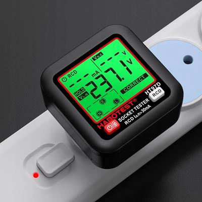 Habotest Ht97D Tester napětí v elektrické zásuvce Velký LCD displej