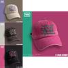 Stylish Ins Pink Embroidered Baseball Cap For Unisex Streetwear In Spring And Summer