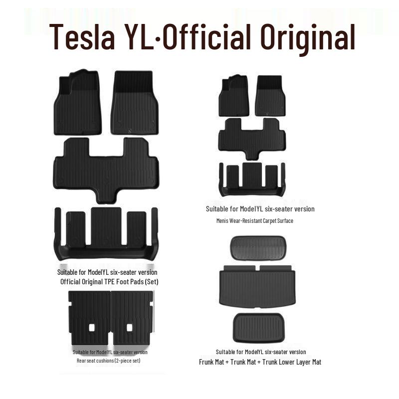 ModelYL TPE2026 Foot Pads for Tesla YL Six-Seater Interior Modification
