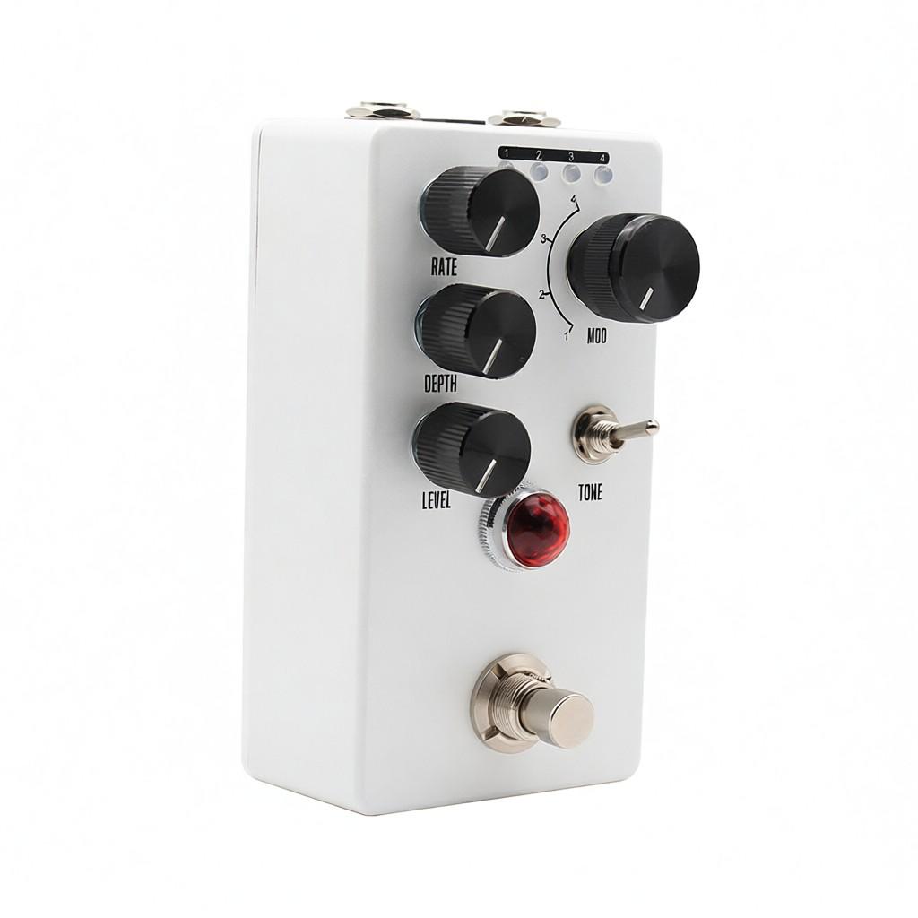 Guitar Phaser Pedal Electric Guitar Effects Pedal Rate,Depth,Level Control True Bypass Tone Toggle Swtich Metal Shell DC 9V 6.35mm Input/Output